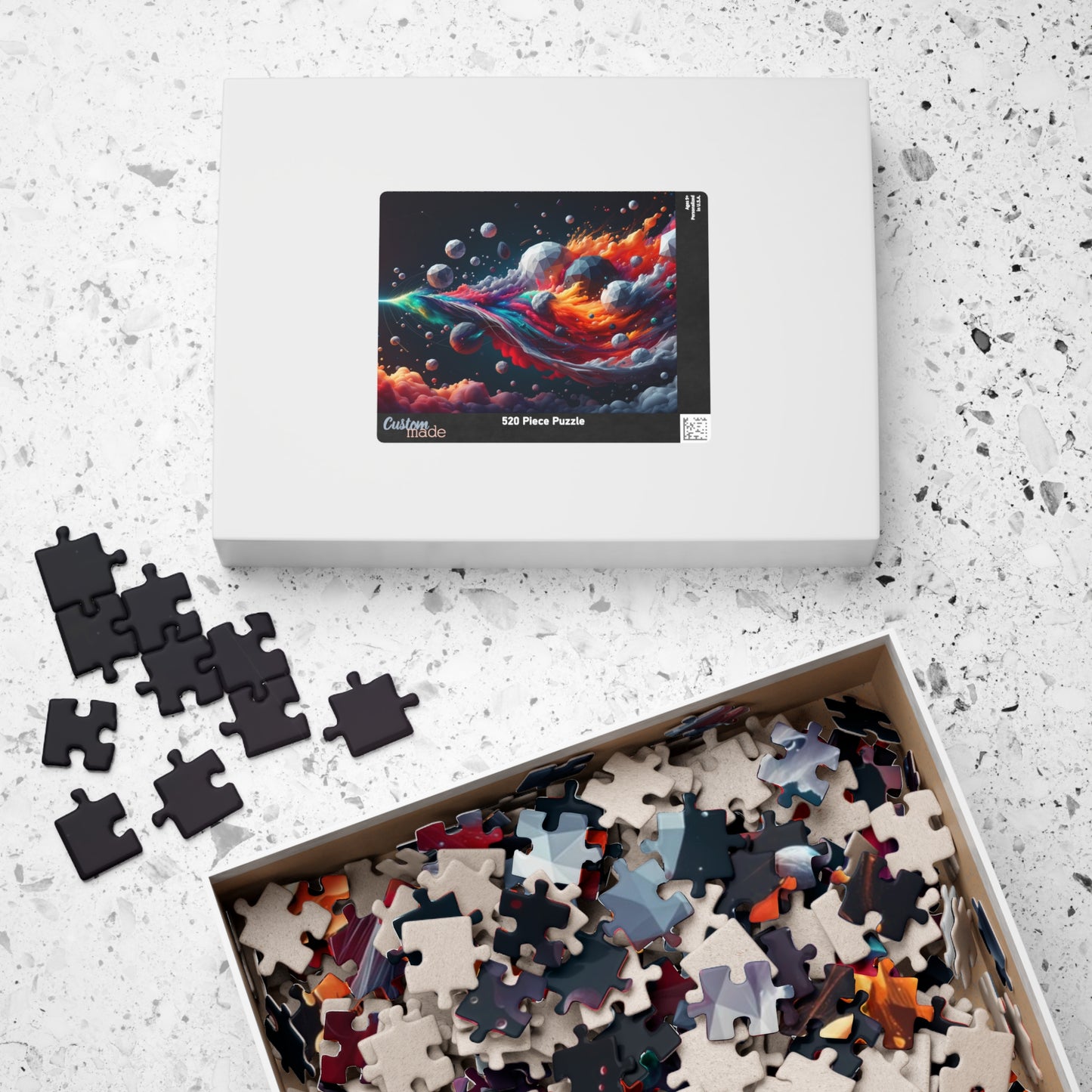 Cosmic Wave Puzzle - Flowing Energy Patterns