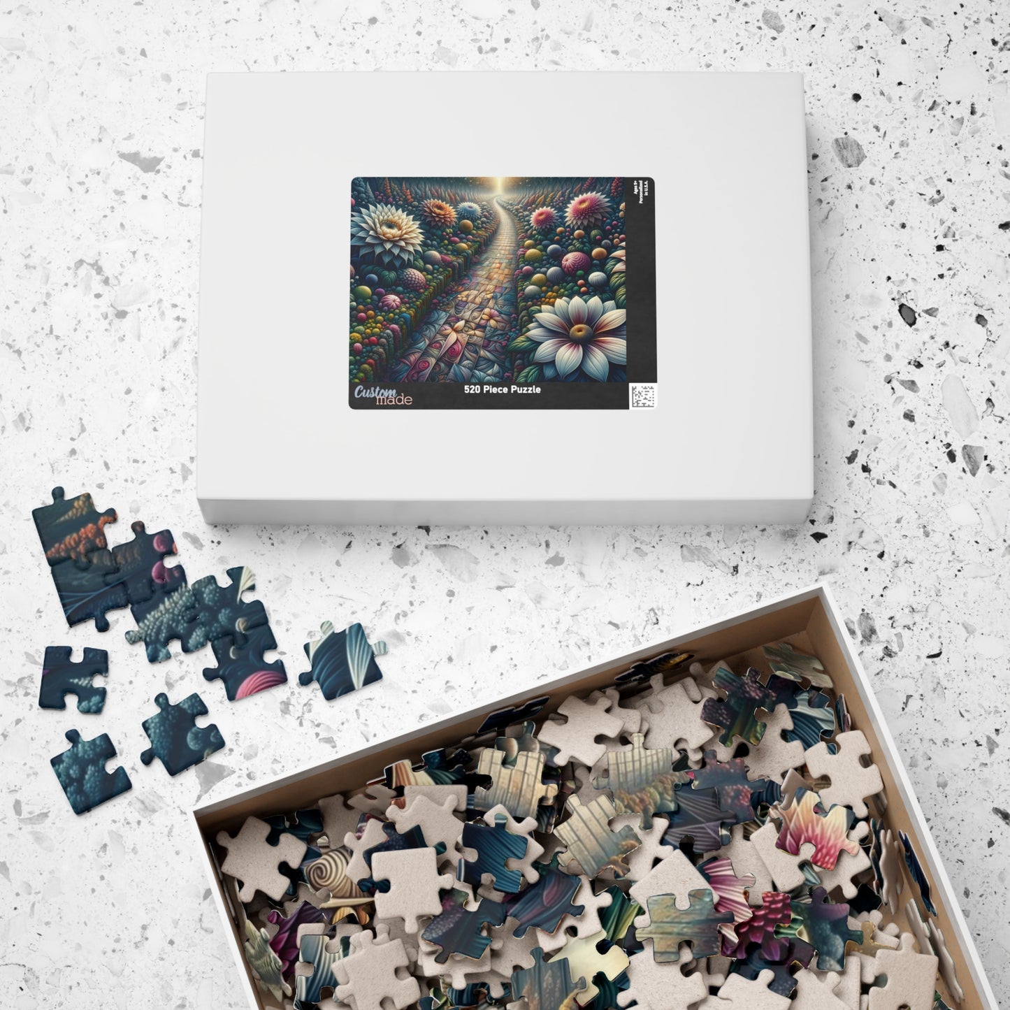 Otherworldly Botanical Puzzle - Exotic Fantasy Plants with Mathematical Precision