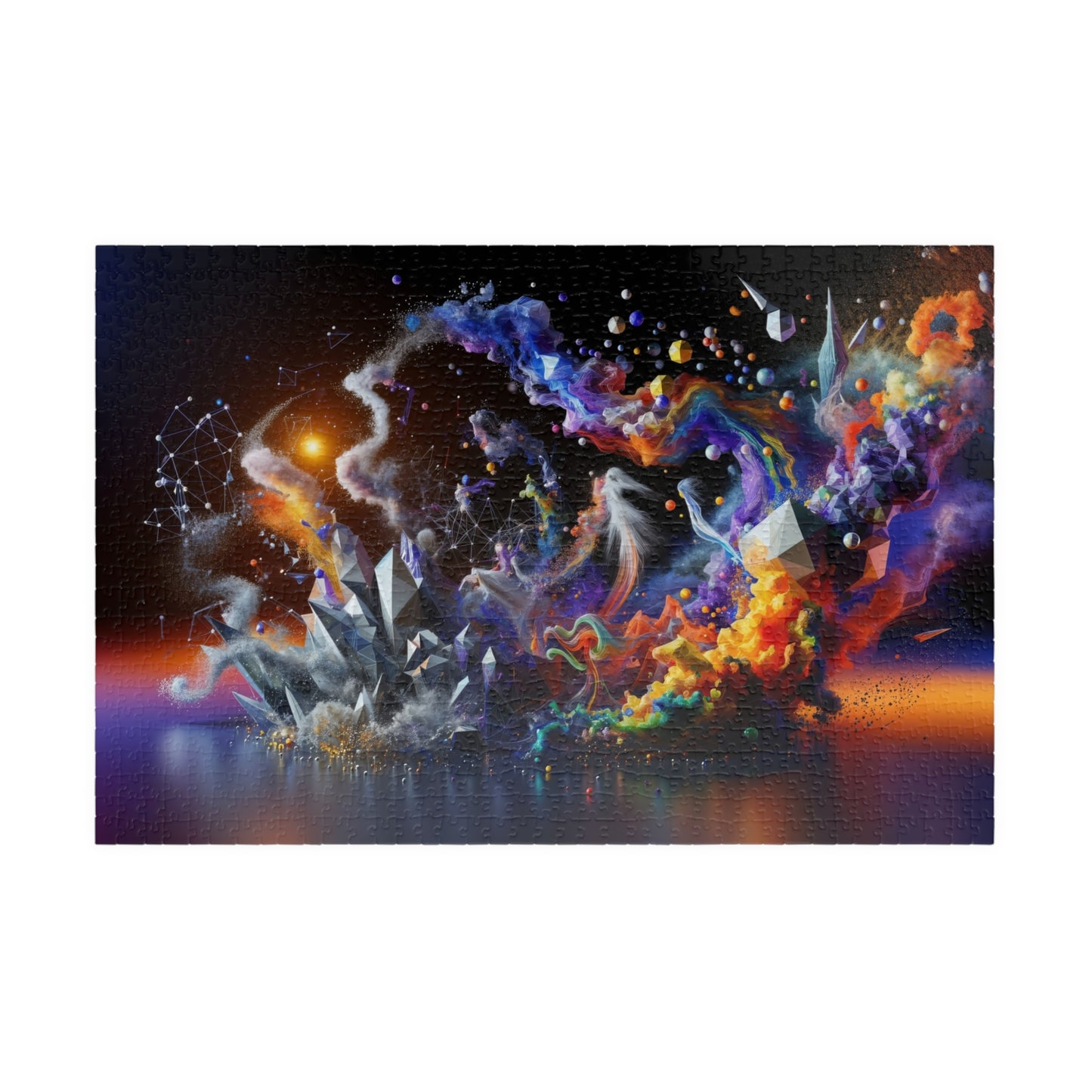 Cosmic Explosion Puzzle - Vibrant Energy Patterns