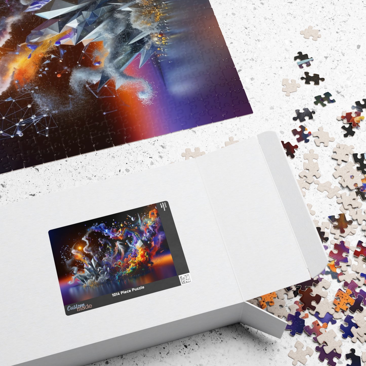 Cosmic Explosion Puzzle - Vibrant Energy Patterns