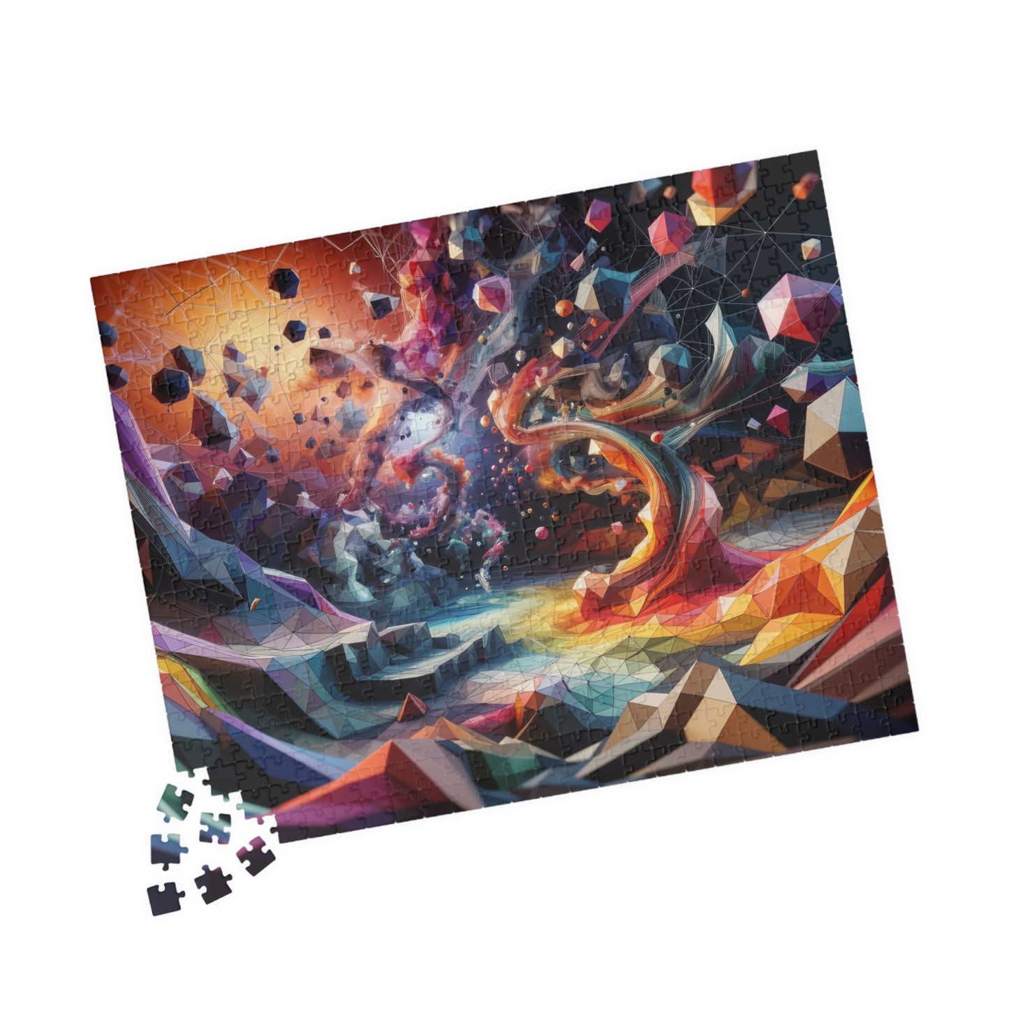 Spiral Dynamics Puzzle - Rainbow Vortex Patterns