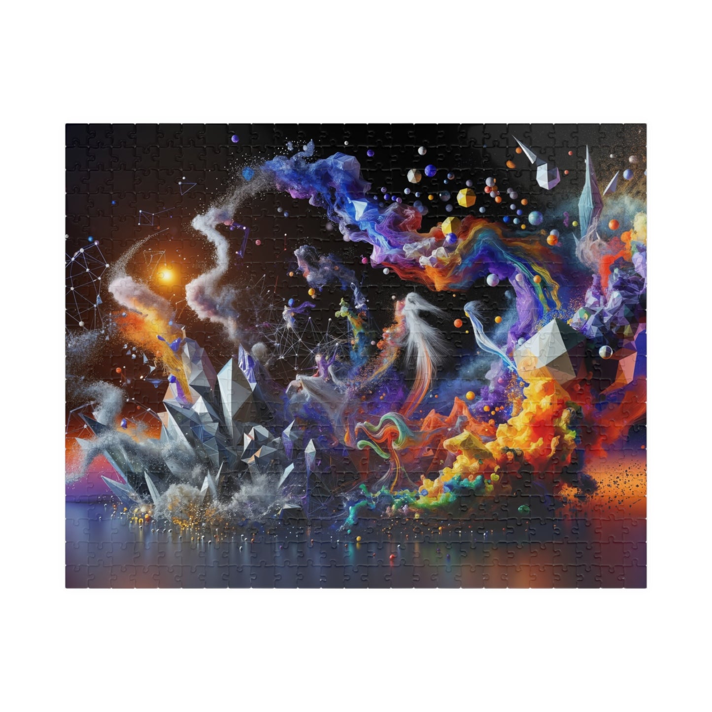 Cosmic Explosion Puzzle - Vibrant Energy Patterns