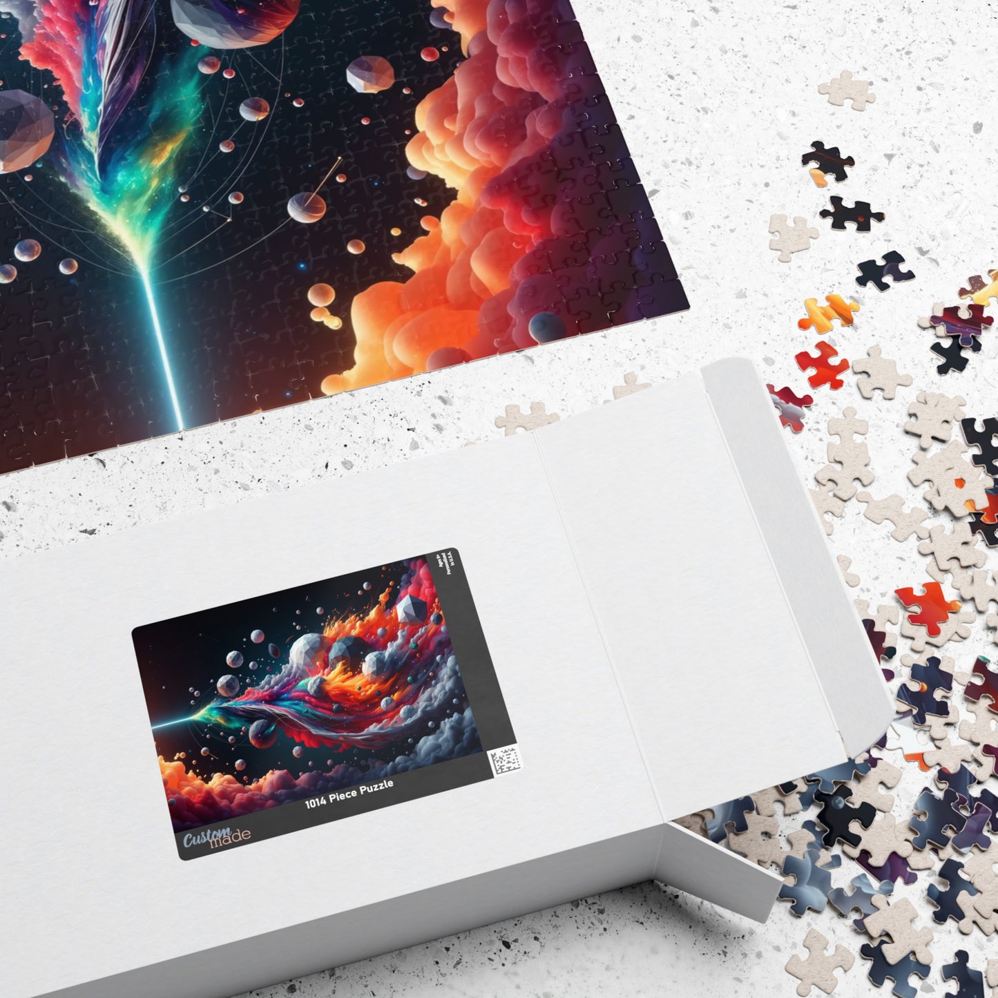 Cosmic Wave Puzzle - Flowing Energy Patterns
