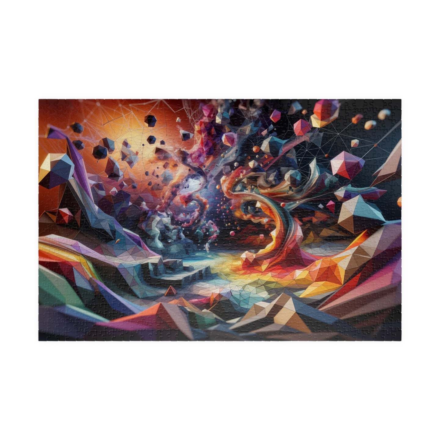 Spiral Dynamics Puzzle - Rainbow Vortex Patterns