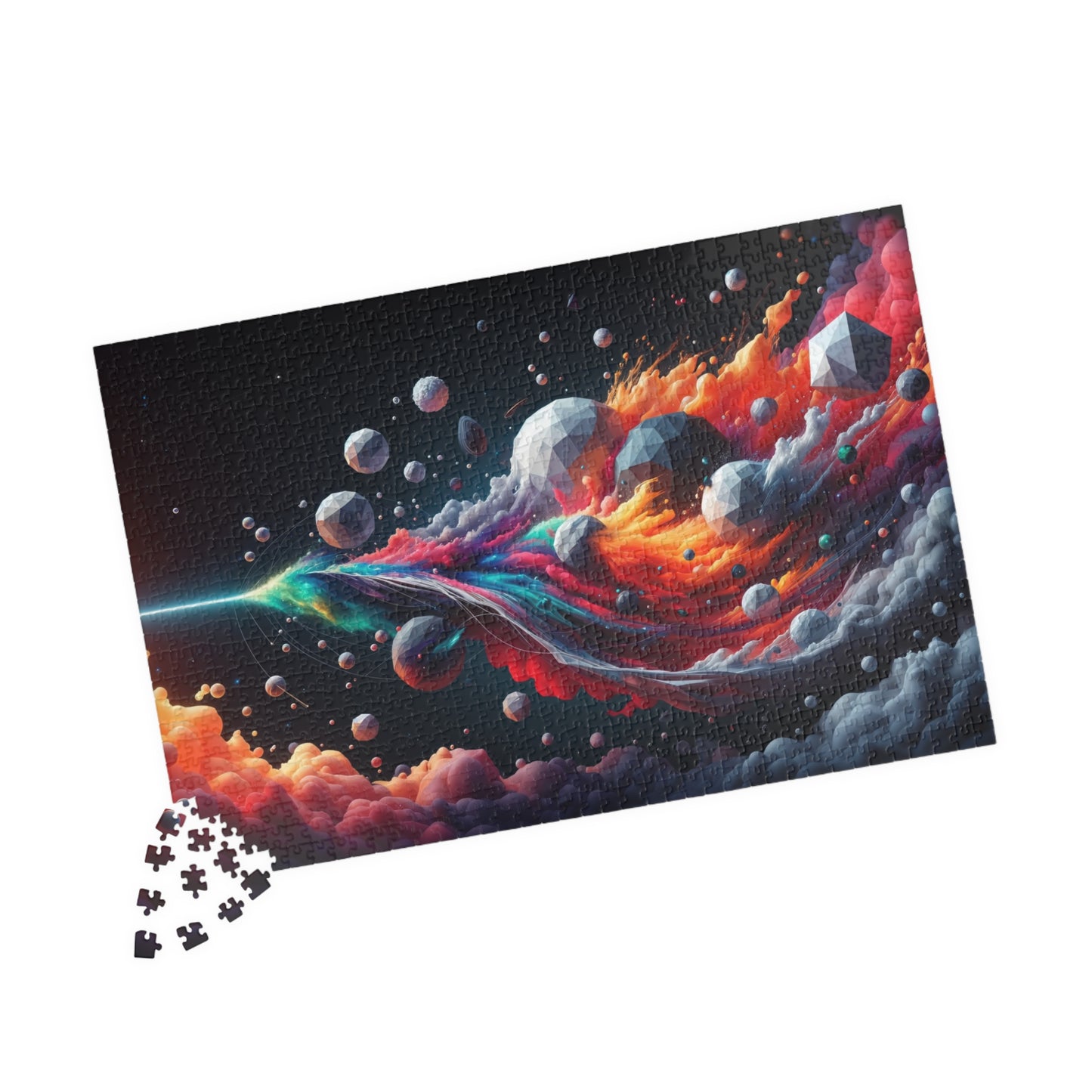 Cosmic Wave Puzzle - Flowing Energy Patterns