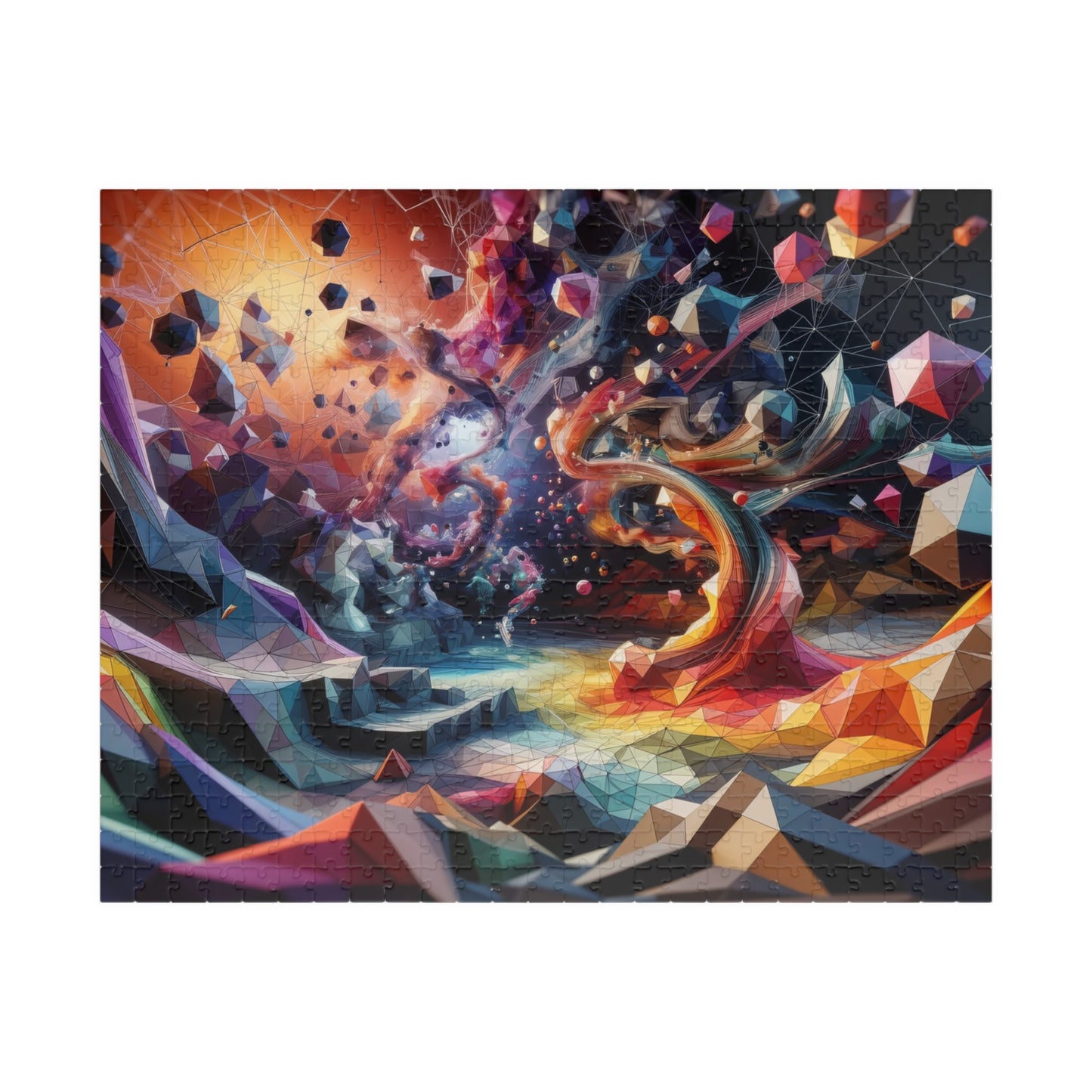 Spiral Dynamics Puzzle - Rainbow Vortex Patterns