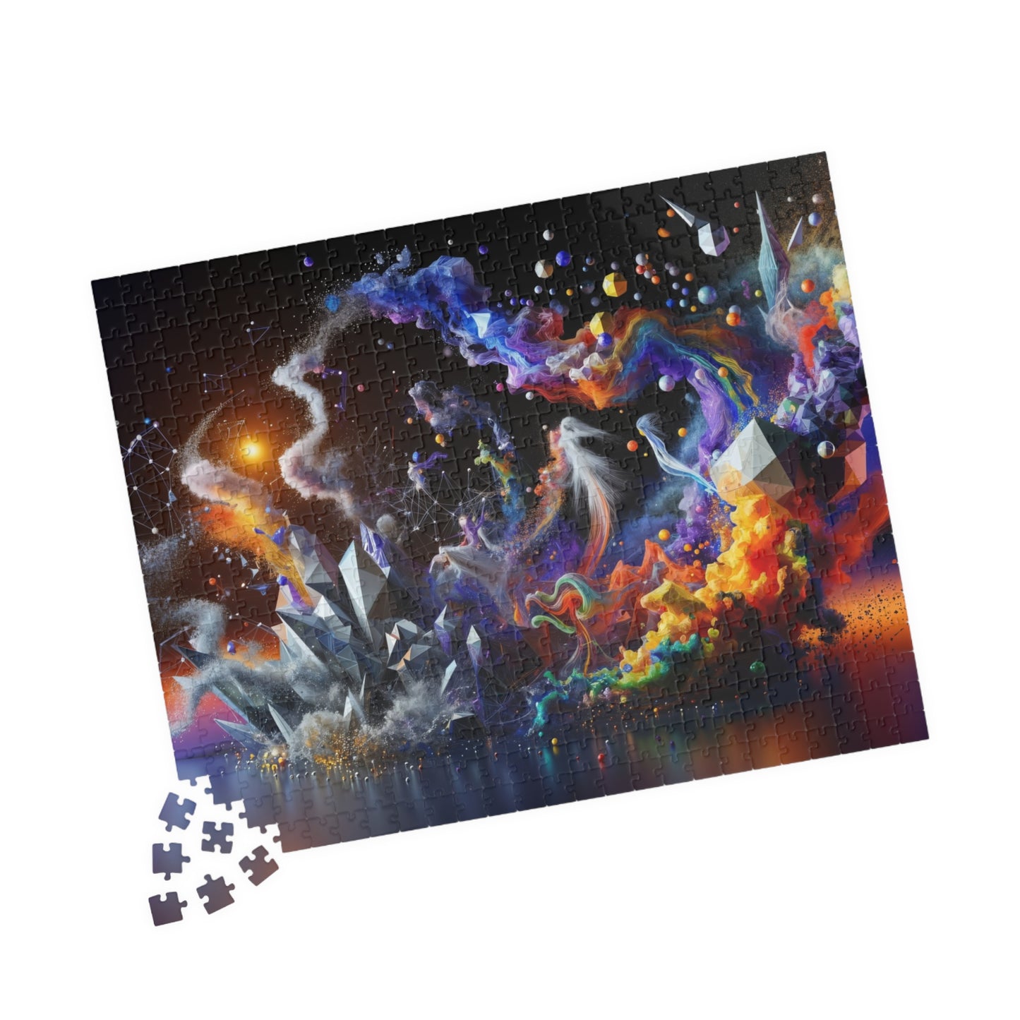 Cosmic Explosion Puzzle - Vibrant Energy Patterns