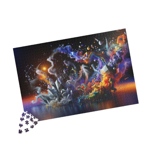 Cosmic Explosion Puzzle - Vibrant Energy Patterns
