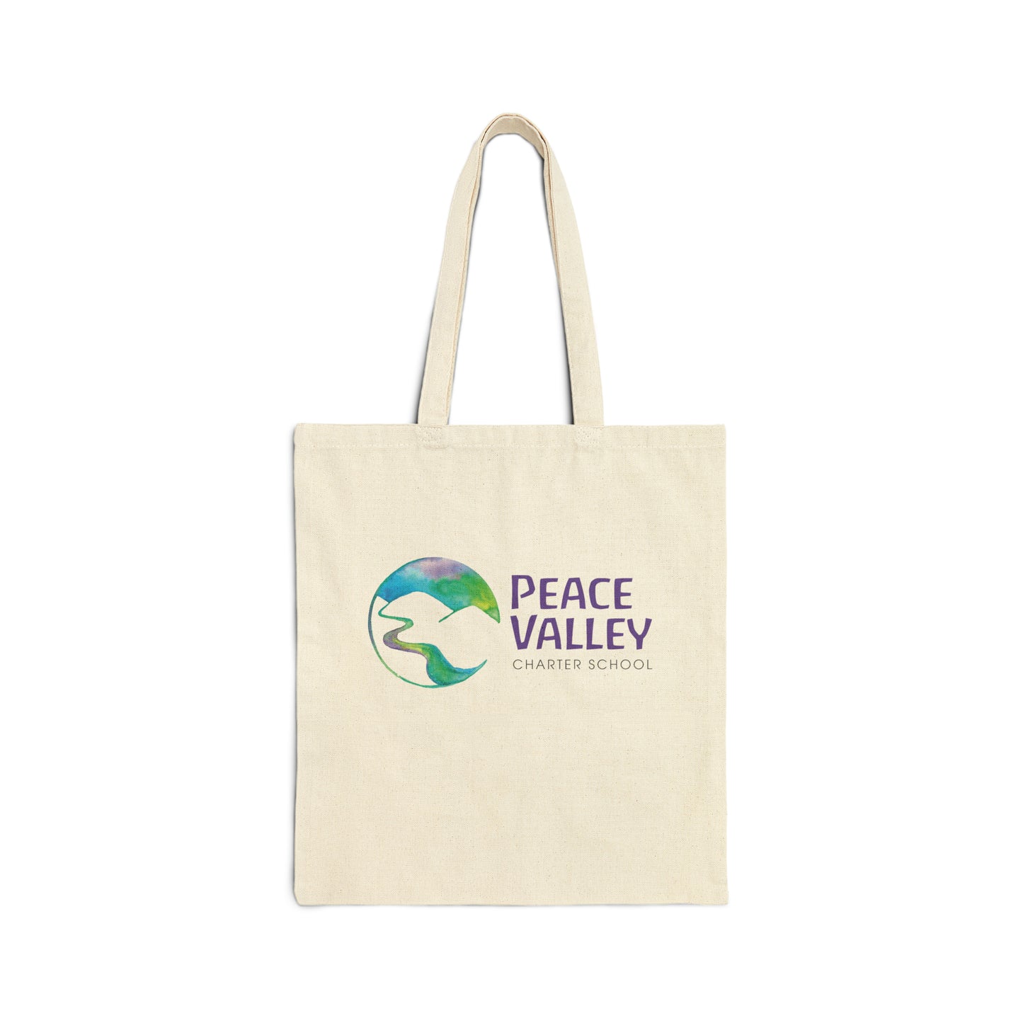 Peace Valley Cotton Canvas Tote Bag