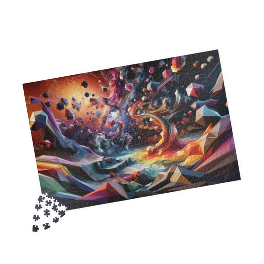 Spiral Dynamics Puzzle - Rainbow Vortex Patterns