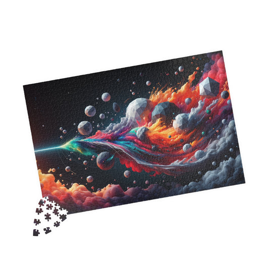 Cosmic Wave Puzzle - Flowing Energy Patterns